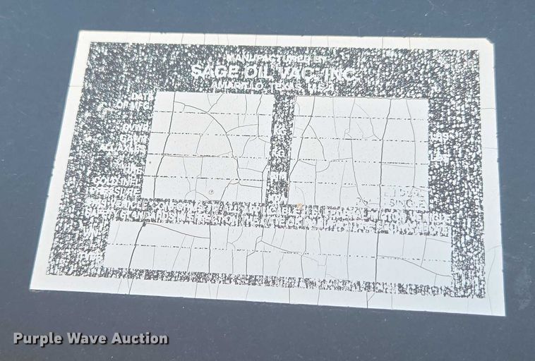 image for item EU3607 2006 Sage Oil Vac INC flatbed trailer