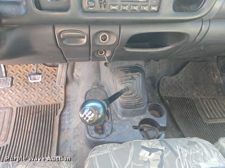 image for item EU3612 2002 Dodge Ram Chassis Cab flatbed pickup truck