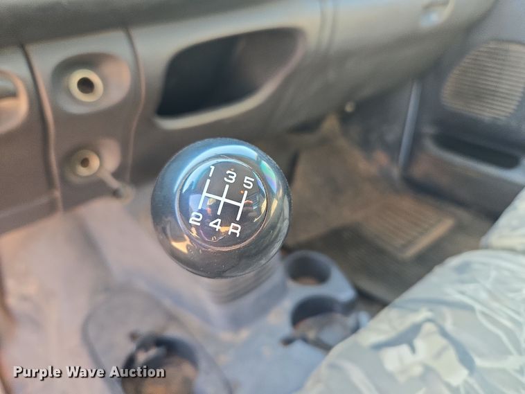 image for item EU3612 2002 Dodge Ram Chassis Cab flatbed pickup truck