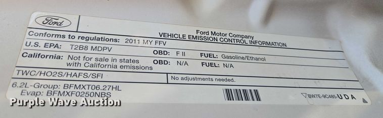 image for item EU3629 2011 Ford F350 Super Duty SuperCab utility bed pickup truck