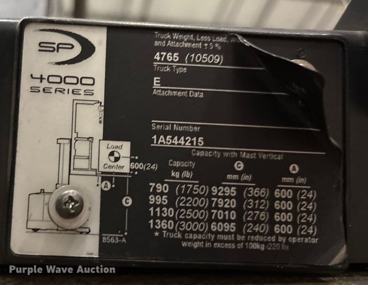 image for item EU4549 2018 Crown SP4050-30 order picker