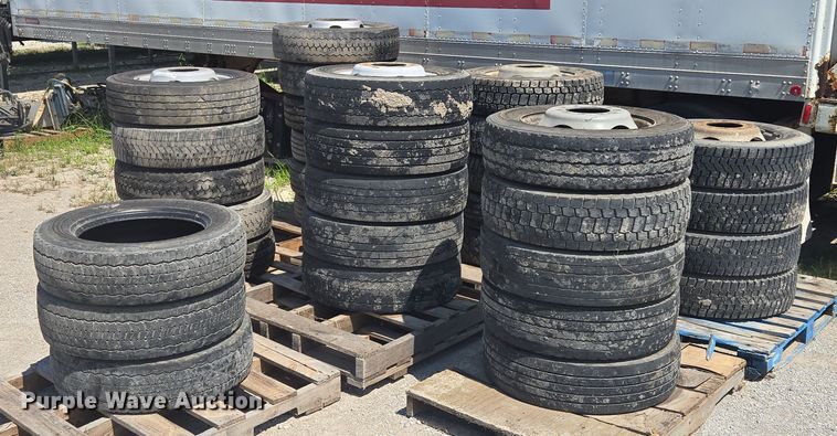image for item EV1613 225/70R19.5 tires and wheels