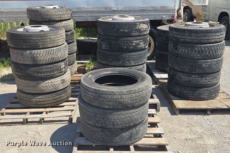image for item EV1613 225/70R19.5 tires and wheels