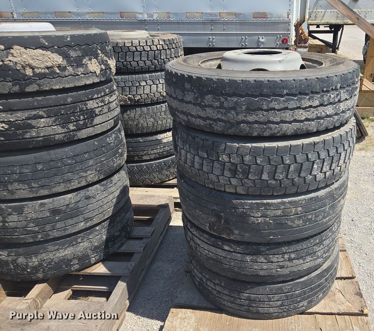 image for item EV1613 225/70R19.5 tires and wheels