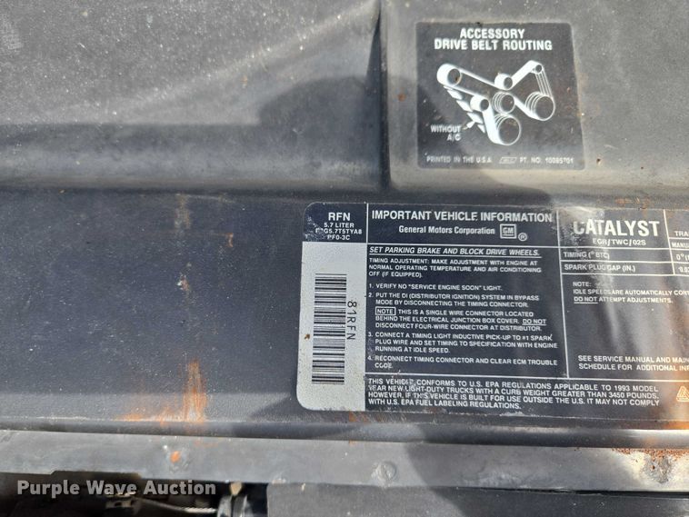 image for item EV1713 1993 Chevrolet K1500 Blazer SUV