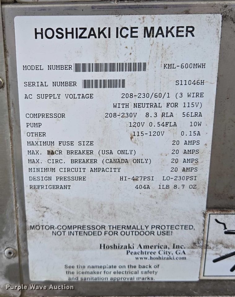 image for item EV1726 (3) ice machines