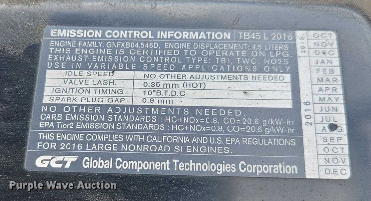 image for item FB9462 2016 UniCarriers PF90YLP forklift