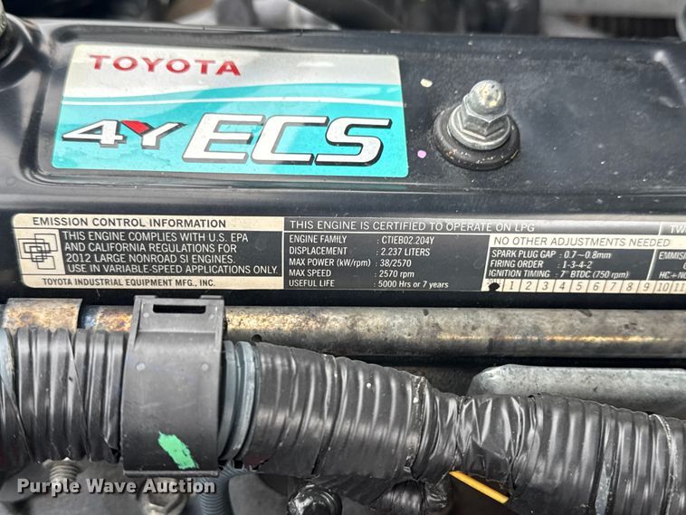 image for item NU9571 Toyota 8FGU25 forklift