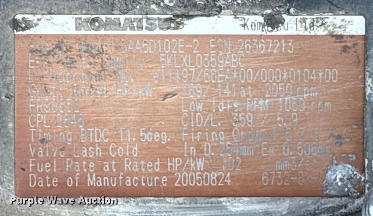 image for item DE2206 2006 Komatsu PC308USLC-3 excavator