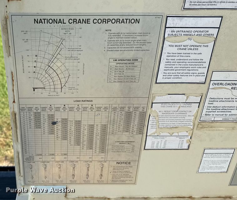 image for item DJ7754 2007 Sterling L-Line crane truck