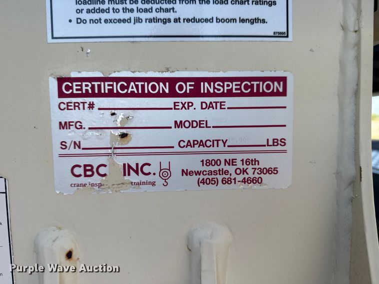 image for item DJ7754 2007 Sterling L-Line crane truck