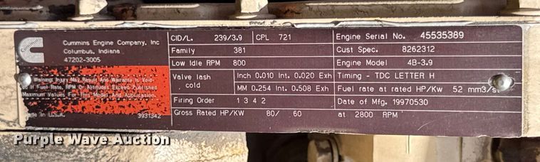 image for item DJ9713 1998 Sky trak 5028 telehandler