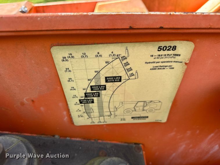 image for item DJ9713 1998 Sky trak 5028 telehandler