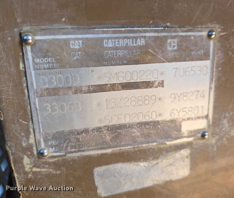 image for item DP8836 1993 Caterpillar D300D water wagon