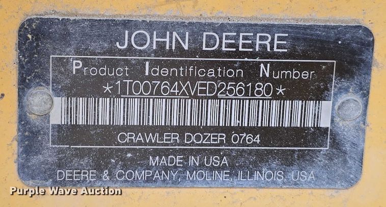 image for item DR3913 2014 John Deere 764 HSD dozer