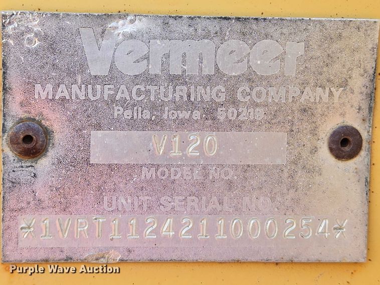 image for item DU6761 2001 Vermeer V120 rock saw