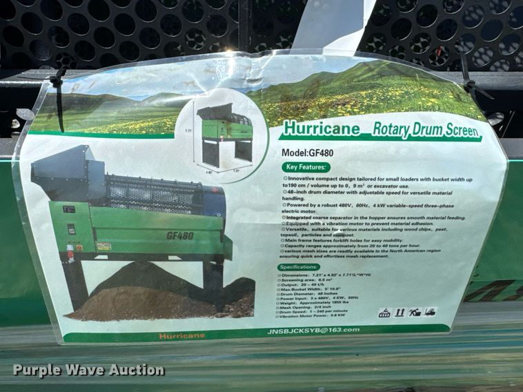 image for item DU9102 Hurricane GF480 trommel screen