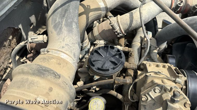 image for item DW6504 1999 International 4700  flatbed truck with crash attenuator