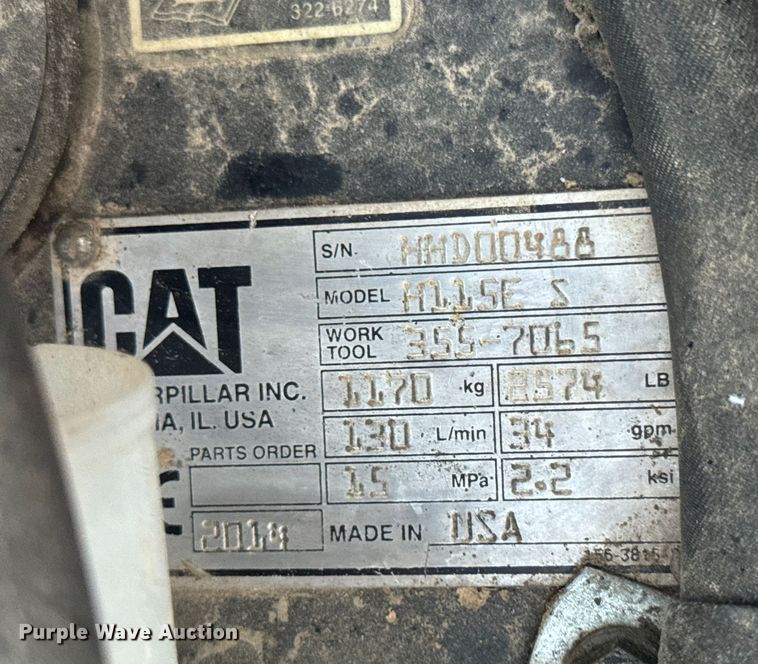 image for item DW6506 Caterpillar H115ES breaker