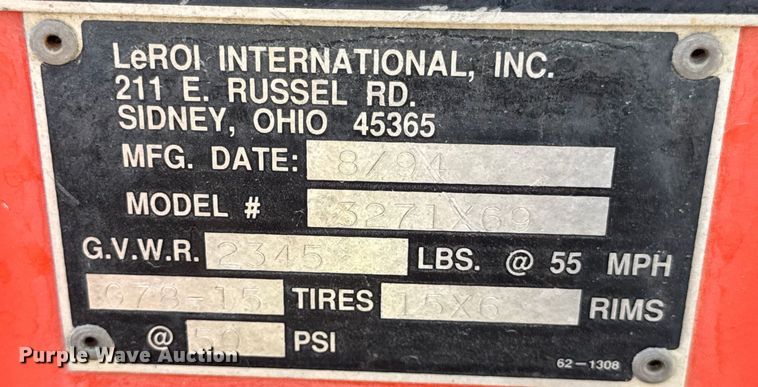 image for item DW6519 1994 LeRoi 3271X69 air compressor