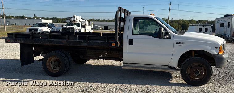 image for item DW6567 1999 Ford F450 Super Duty XL dump flatbed truck