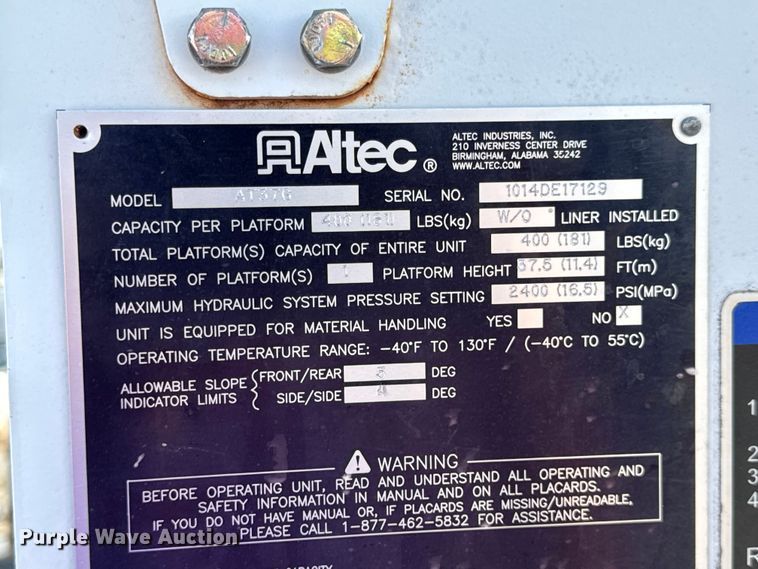 image for item DW6568 2015 Ford F550 Super Duty XL bucket truck