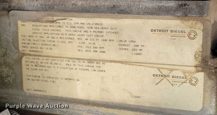 image for item DX7421 2007 Freightliner Argosy flatbed truck