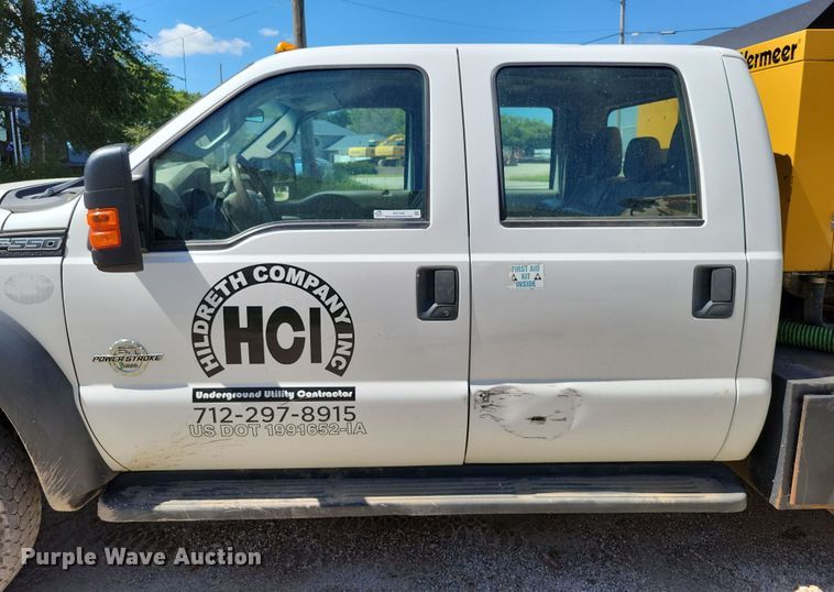 image for item DX7422 2015 Ford F550 Super Duty XL Crew Cab vacuum truck