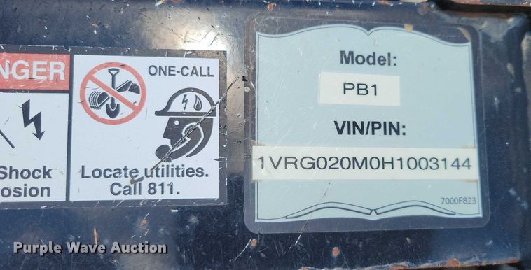 image for item DX7426 Vermeer B750 backhoe attachment