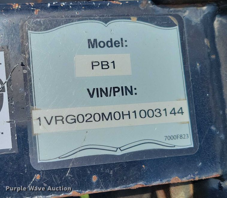 image for item DX7426 Vermeer B750 backhoe attachment