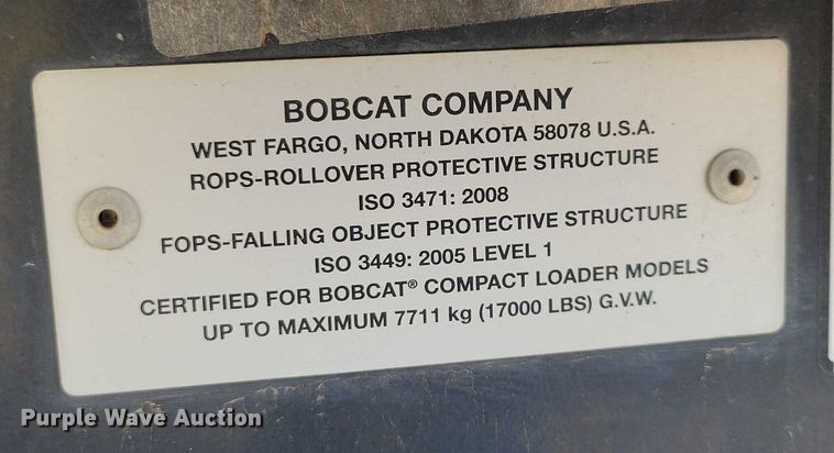 image for item DX7457 2021 Bobcat T770 tracked skid steer loader