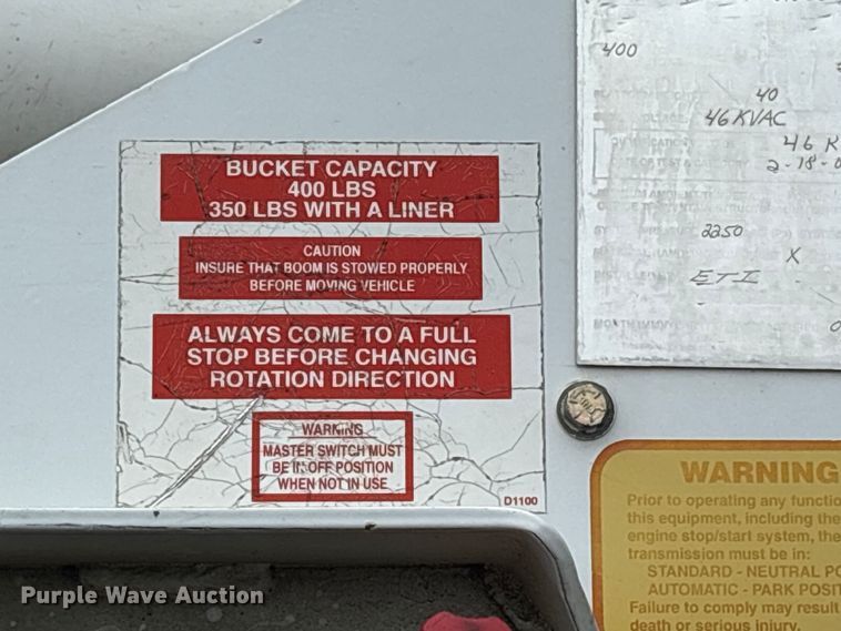 image for item DY0949 2013 Dodge Ram 5500 bucket truck