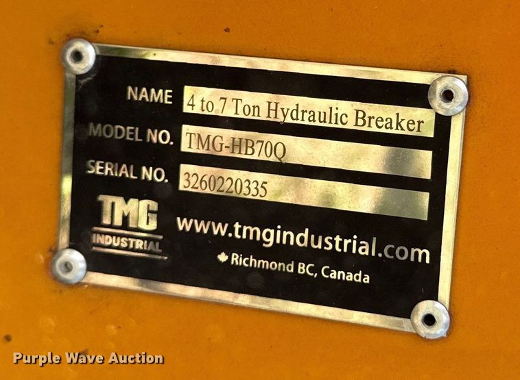 image for item DZ4245 TMC HB70Q hydraulic excavator breaker
