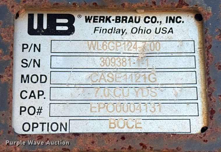 image for item DZ8927 2019 Case 1121G wheel loader