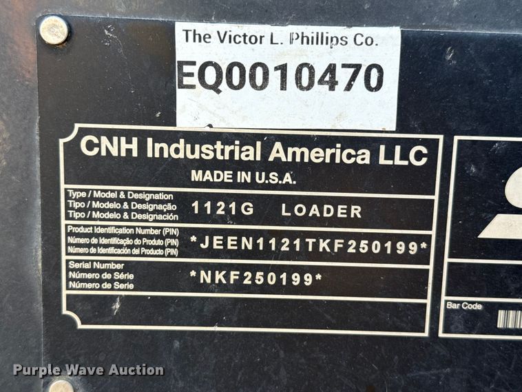 image for item DZ8927 2019 Case 1121G wheel loader