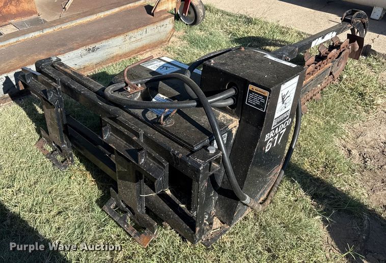 image for item DZ8936 Bradco 617 skid steer trencher