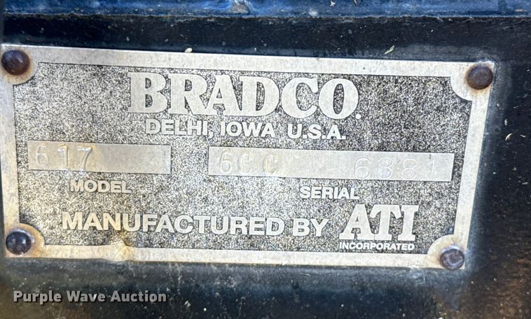 image for item DZ8936 Bradco 617 skid steer trencher