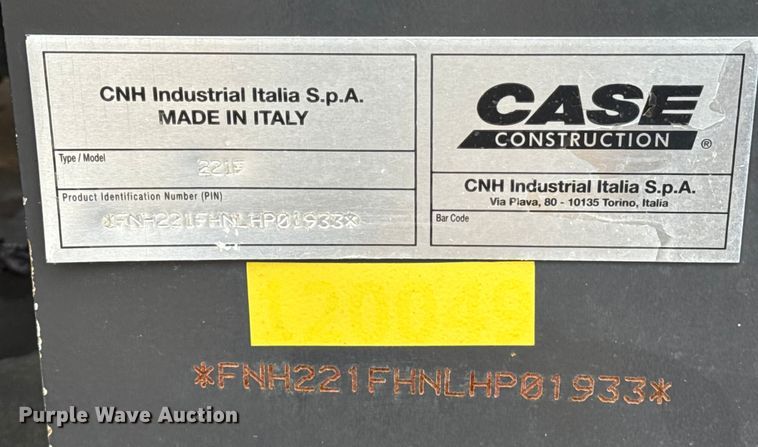 image for item DZ8959 2020 Case 221F compact wheel loader