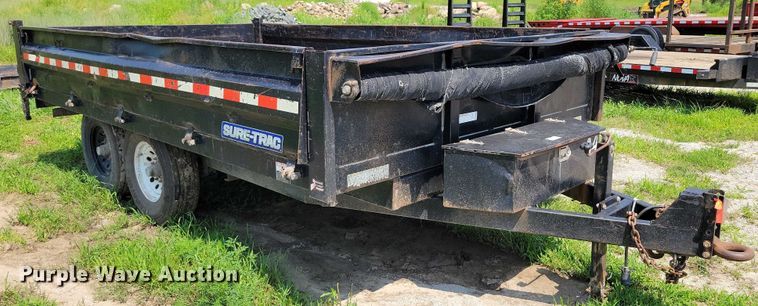 image for item EA2486 2015 Sure-Trac ST9614HLODOD-B-140 dump trailer
