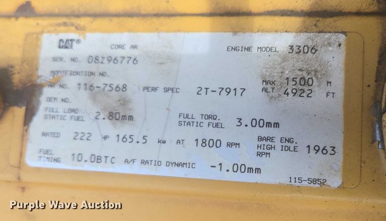 image for item EB0999 1997 Caterpillar 330B L excavator