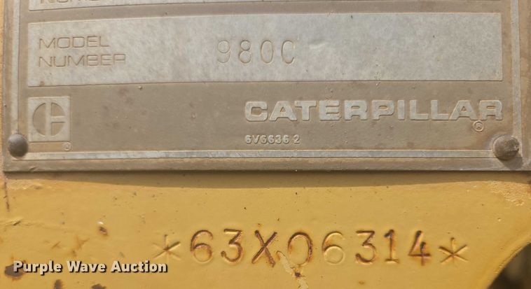 image for item EB1000 1985 Caterpillar 980C wheel loader
