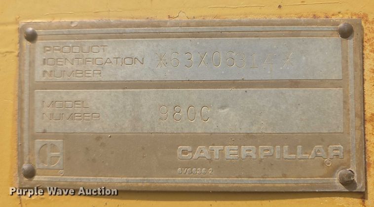 image for item EB1000 1985 Caterpillar 980C wheel loader