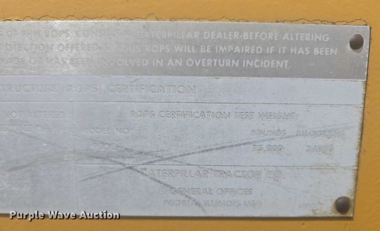 image for item EB1001 1983 Caterpillar 980C wheel loader