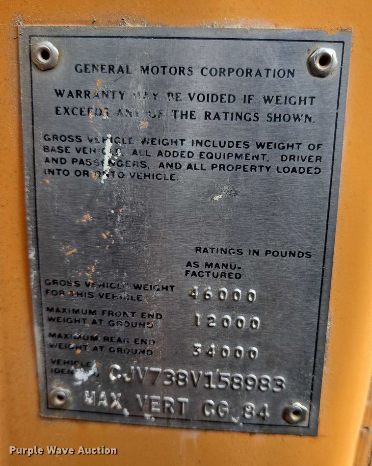 image for item EB1007 1978 Chevrolet 90 dump truck