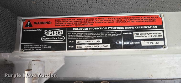 image for item EB1009 Timbco T425-D tree harvester