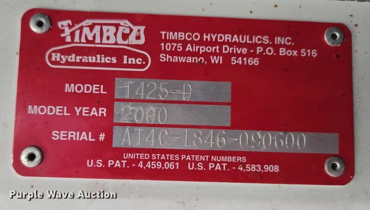 image for item EB1009 Timbco T425-D tree harvester