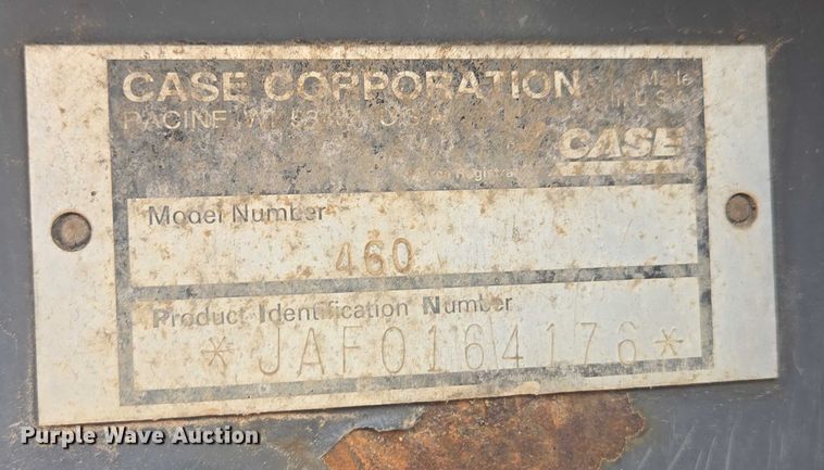 image for item EB1023 1996 Case 460 trencher