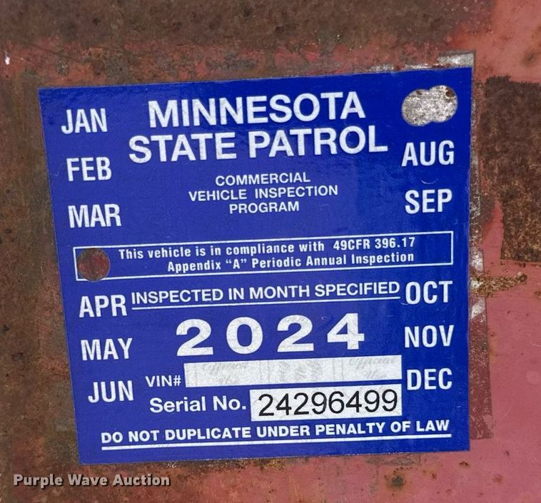 image for item EB2754 2004 Towmaster equipment trailer