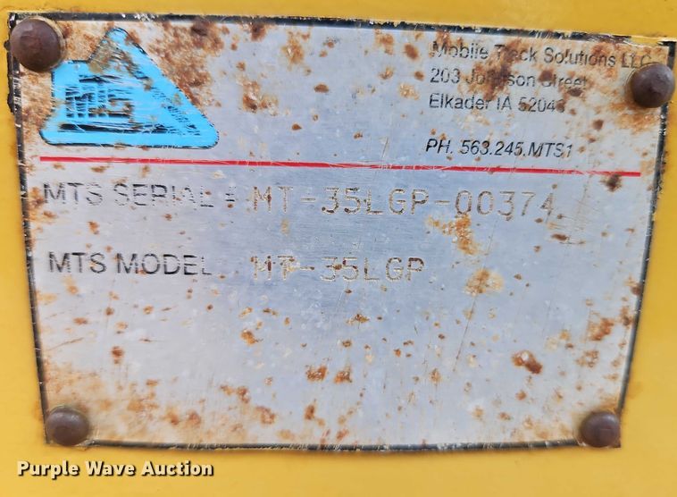 image for item EB8242 2014 MTS MT-35LGP scraper