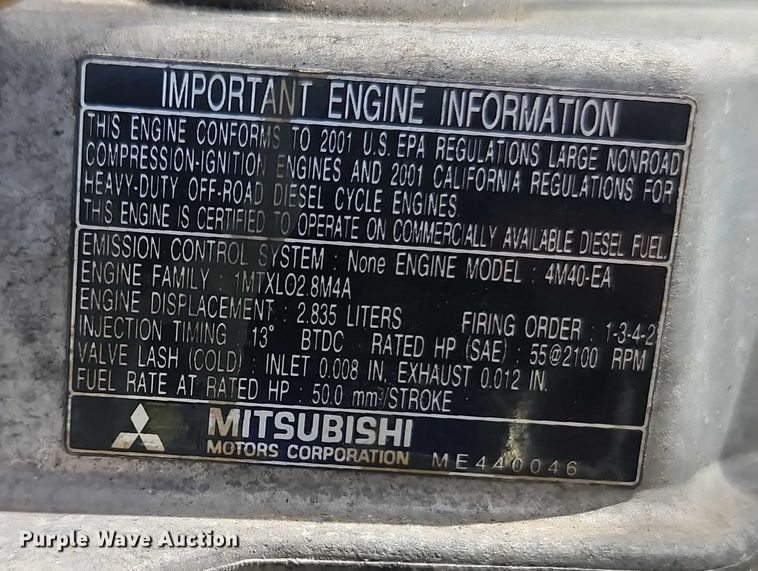 image for item EB8259 2001 Caterpillar 307C mini excavator